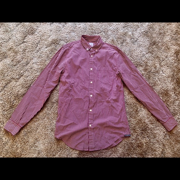 JCPenny Striped Button Down Shirt - Men’s Small - Picture 1 of 6